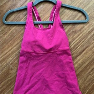 Lululemon Pink Tank Top Size 2